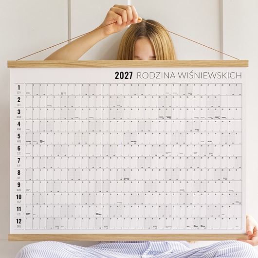 kalendarze i plannery Planer ścienny 2027 - Polskie Święta, Niedziele Handlowe