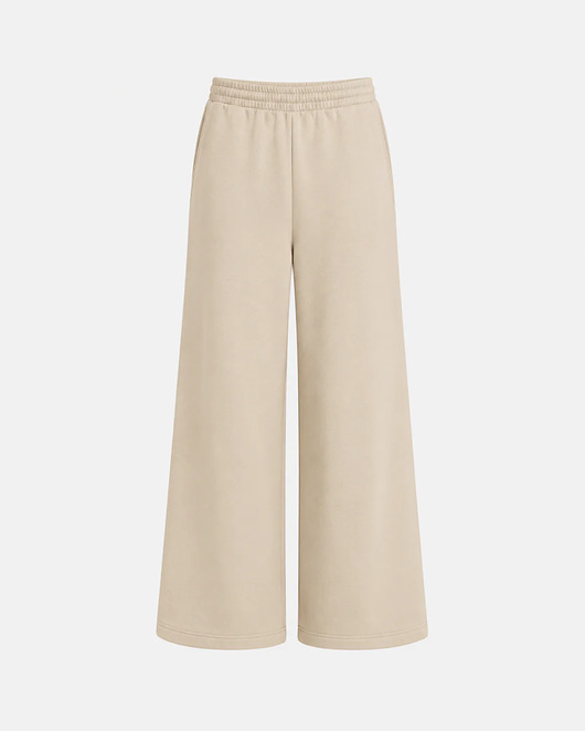 spodnie dresowe damskie Spodnie Wow beige (pętelka)