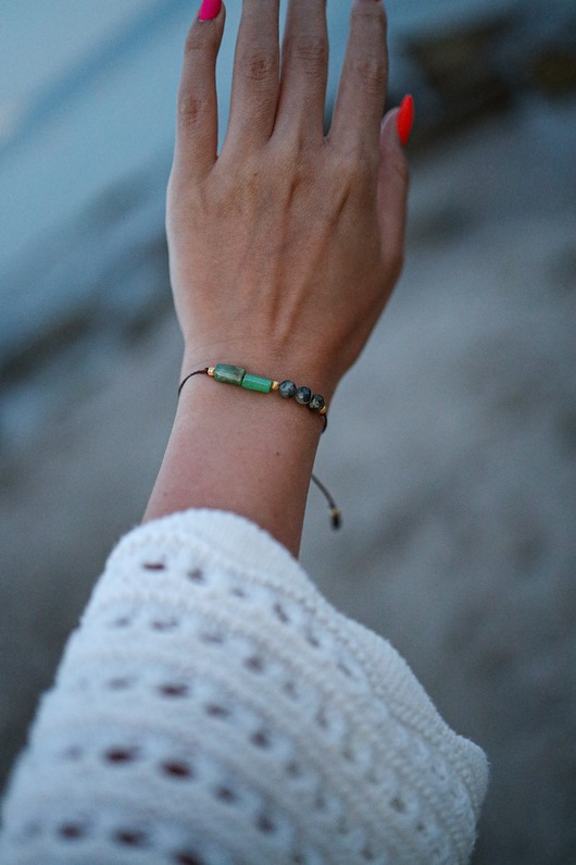 srebrne naszyjniki Bransoletka Green Paradise