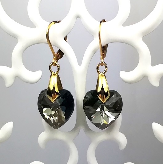 kolczyki swarovski Kolczyki Swarovski  kryształowe serca