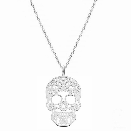 złote naszyjniki SUGAR SKULL- naszyjnik