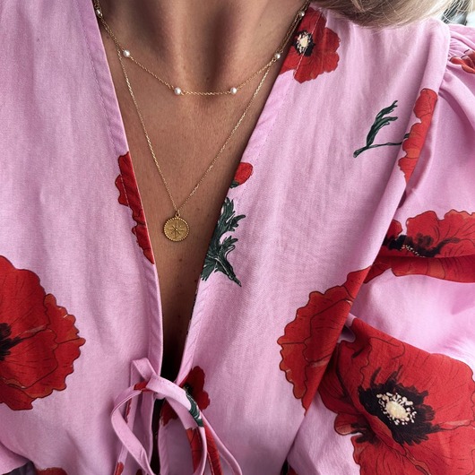 złote naszyjniki Naszyjnik  Choker  Perły