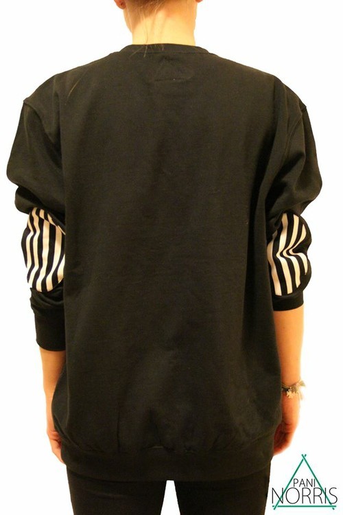 Striped black crewneck PaniNorris