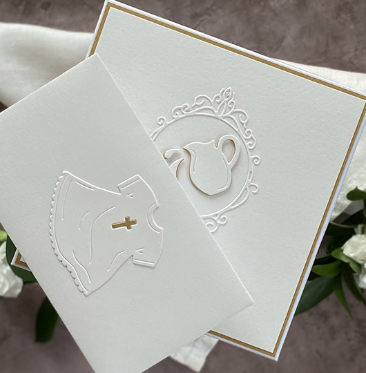 kartki, zaproszenia na chrzest Kartka na chrzest z pudełkiem i kopertą, 73A