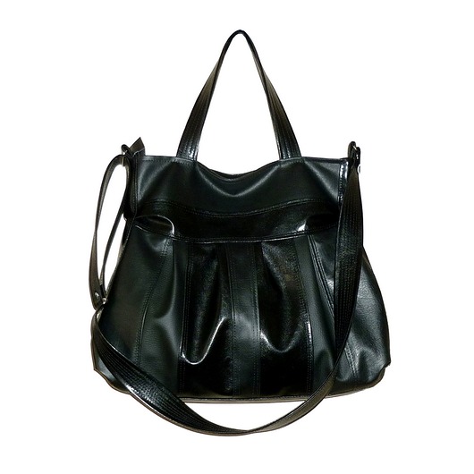 4281 ankate czarna torba 3w1 lakierowana mega ankate