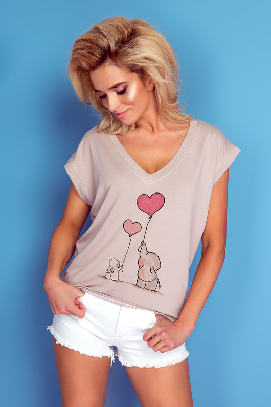 T-shirt z nadrukiem K369 FOBYA