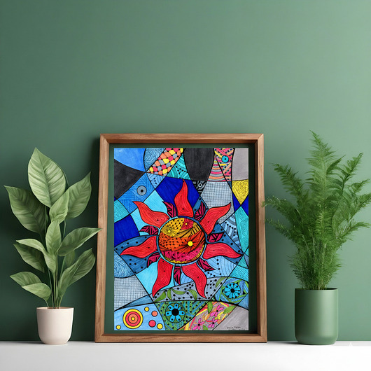 grafiki i ilustracje 22. UPAŁ - rysunek, plakat.