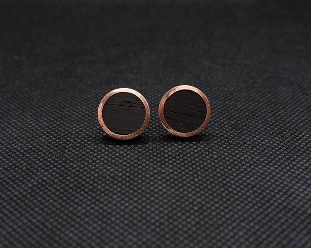 Kolczyki WOODEN NATURE WS - sztyft CU Earrings