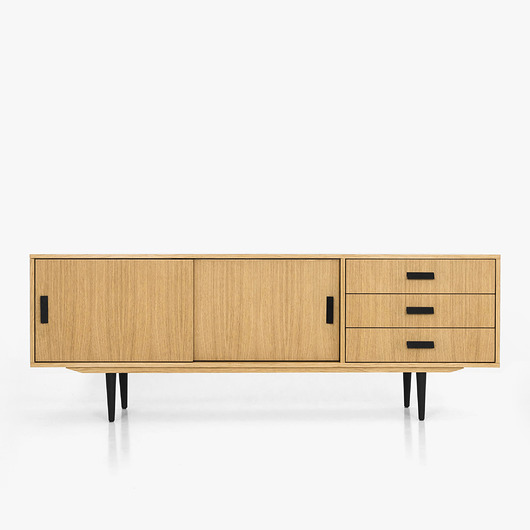 komody i szafki Komoda sideboard D-S03 drzwi przesuwne oraz 3 szuflady