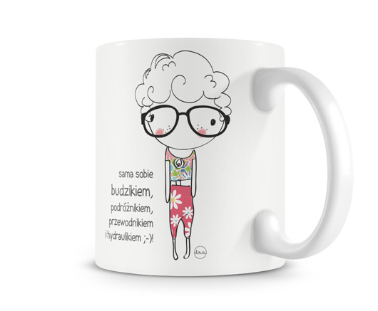 kubki Kubek. sama sobie budzikiem