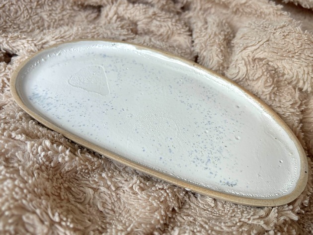 patery i talerze Ceramiczny talerzyk "Białucha"