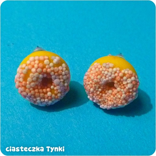 kolczyki donuty ciasteczkatynki