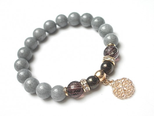 Grey and smoky /21.09.15/ - bransoletka KiKa pracownia