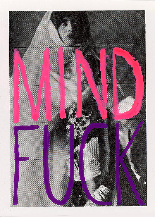 plakaty MINDFUCK kobiecy plakat czarownica duch feministyczny dla dziewczyny