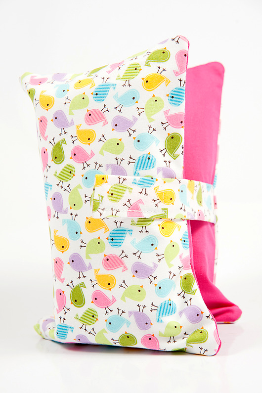 Etui  na pieluchy i chusteczki - mini ptaszki Minky and Cotton