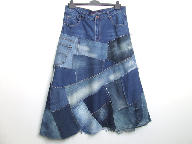 spódnice maxi Patchworkowa spódnica maxi r.48