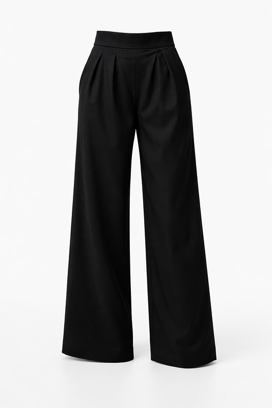 spodnie materiałowe damskie Spodnie "Palazzo Black Line"