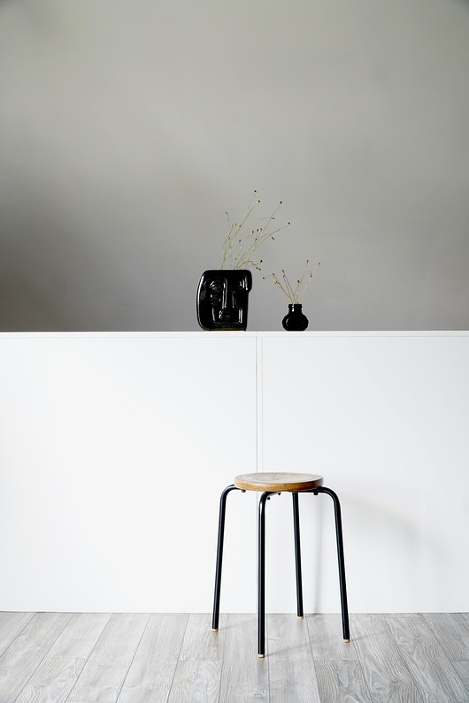 Taboret z dębowym siedziskiem OldVicarage