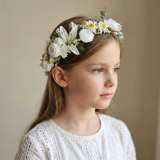 wianki komunijne Asymetryczny wianek komunijny