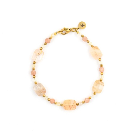 bransoletki z kamieni naturalnych Bransoletka Mix Cytrynu z kamieniem życia