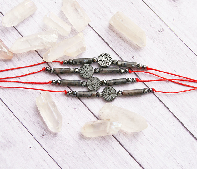 bransoletki z kamieni naturalnych Radość, odwaga, koncentracja - drzewo życia