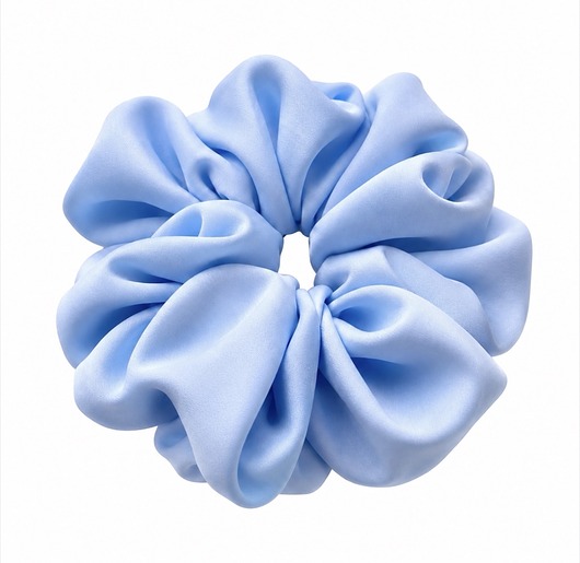 gumki do włosów Scrunchie baby blue - bo Twoje włosy też chcą luksusu
