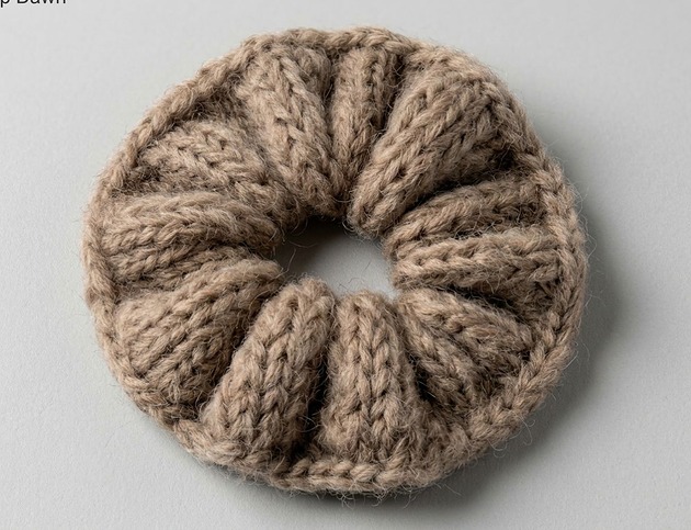 gumki do włosów Wełniana puchata scrunchie