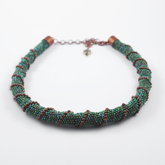 Naszyjnik z koralików toho - Beading Q6 COCONUT