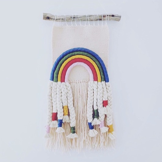 Makatka  Makrama Tęcza wool and stick