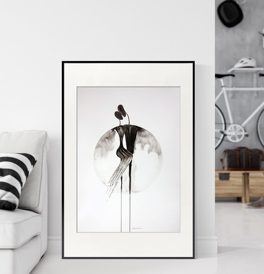 grafika 50X70 cm wykonana ręcznie, plakat Krystyna Siwek Art