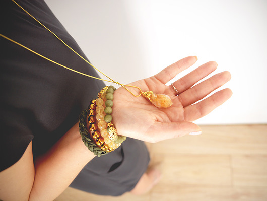 Earth energy - citrine - necklace. Lavoga