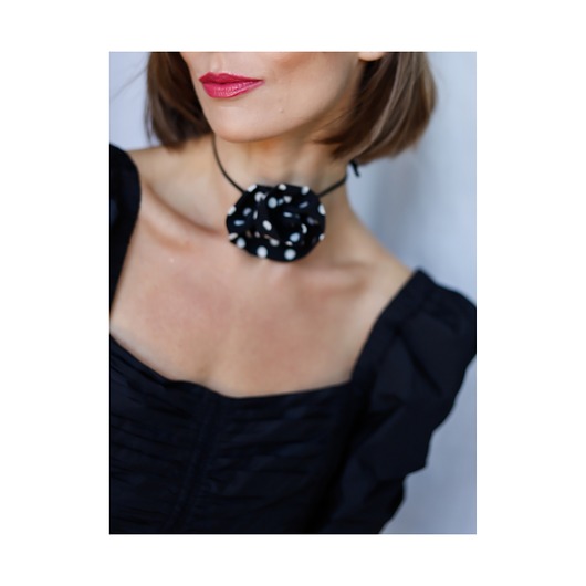 chokery Jedwabny choker