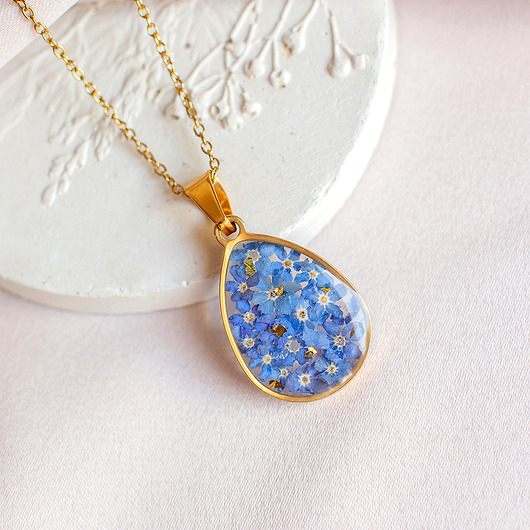 wisiory Wisiorek z niezapominajkami