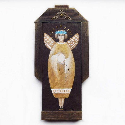 obrazy Anioł , obraz ręcznie malowany na drewnie