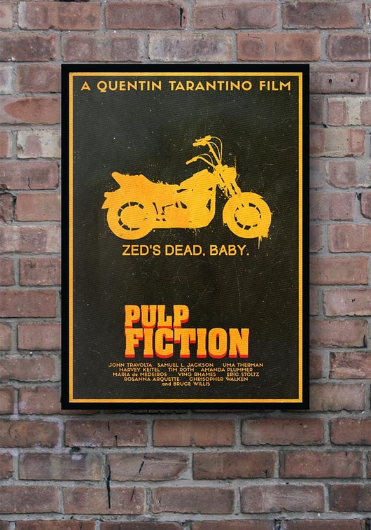 Pulp Fiction - plakat minimalmill