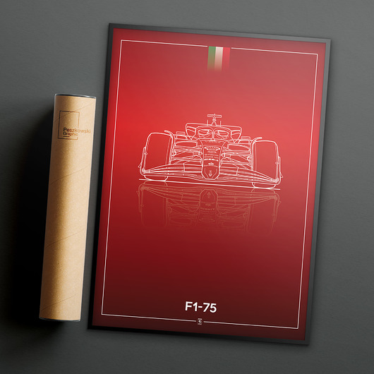 plakaty Plakat Motoryzacja - Ferrari F1-75