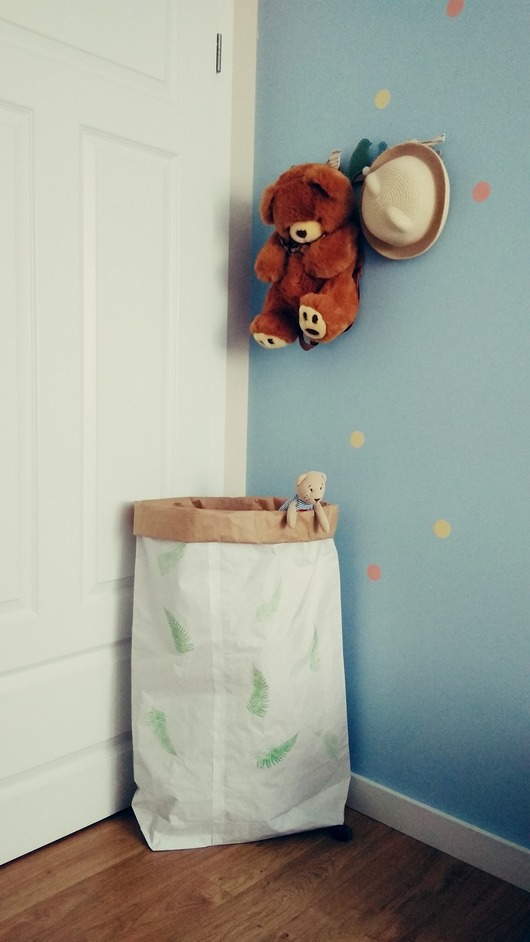 duży worek papierowy - paprotka MUKI design