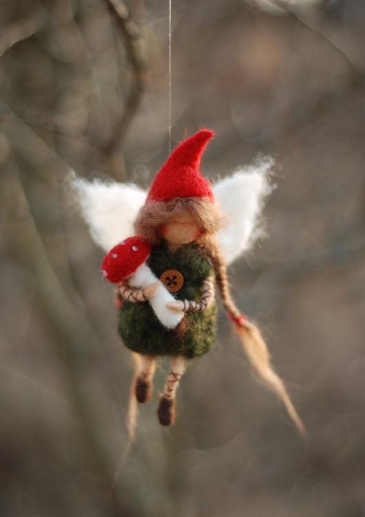 karuzele i girlandy do łóżeczka Leśna Wróżka - Waldorf toys