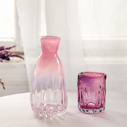 szklanki i kieliszki Komplet szklanka i karafka "Optyk"