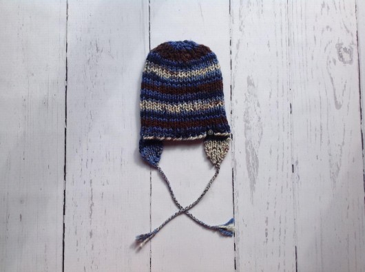 Ciepła czapka uszatka KG Handmade