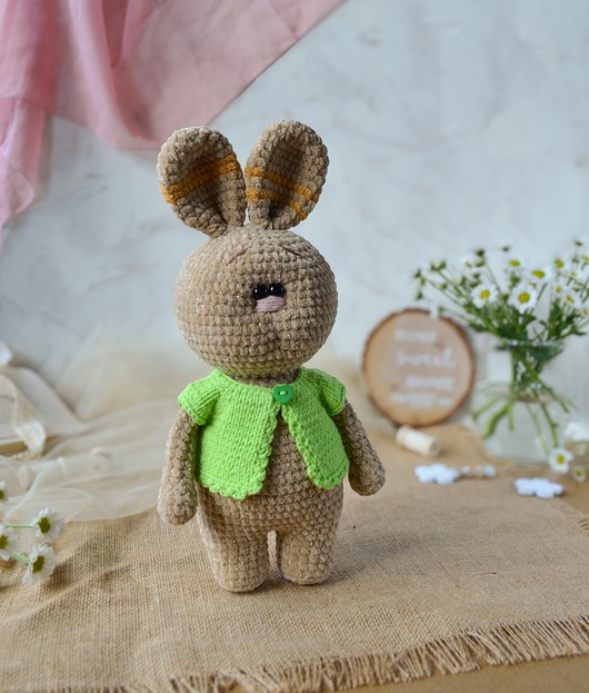 misie i maskotki Zajączek w bluzie, Króliczek pluszowy, Przytulanka dla dziecka