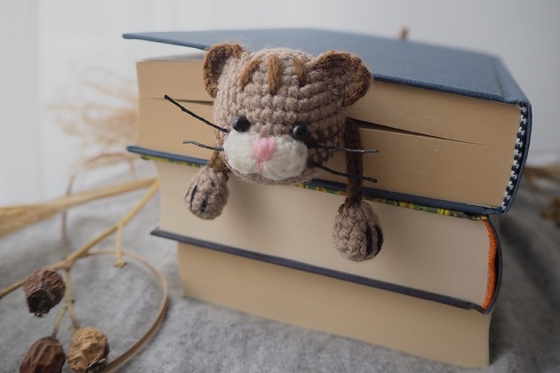 zakładki do książek Zakładka do Książki Beżowy KOTEK