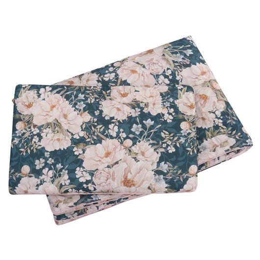 kocyki, kołderki, pościel dla dzieci Pościel z wypełnieniem Peonie Granat 75x100 PZ