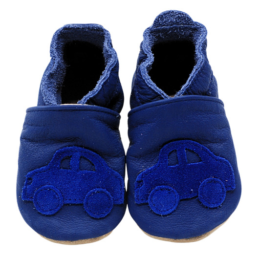 buty dziecięce Autko mono granat ekoTuptusie kapcie granat