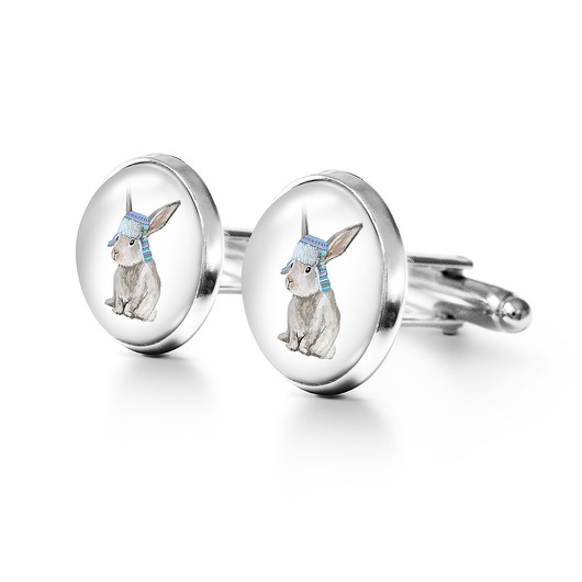 spinki do mankietów Zając - spinki do mankietów