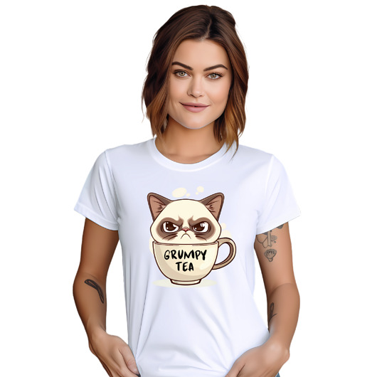 t-shirt damskie Koszulka kot grumpy cat t-shirt