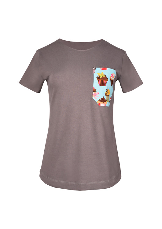 T-shirt z kieszonką Cupcake world Kokoszkaofficial