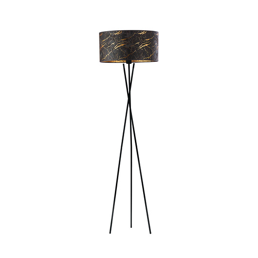 lampy podłogowe Elegancka lampa stojąca na 3 nogach z abażurem PARYŻ MARMUR