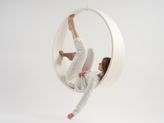 fotele SWING model N.2 huśtawka dąb bielony