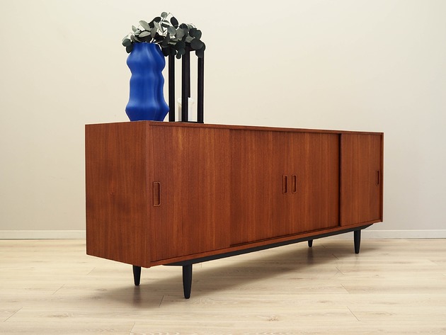 komody Sideboard tekowy, duński design, lata 70, produkcja: Dania